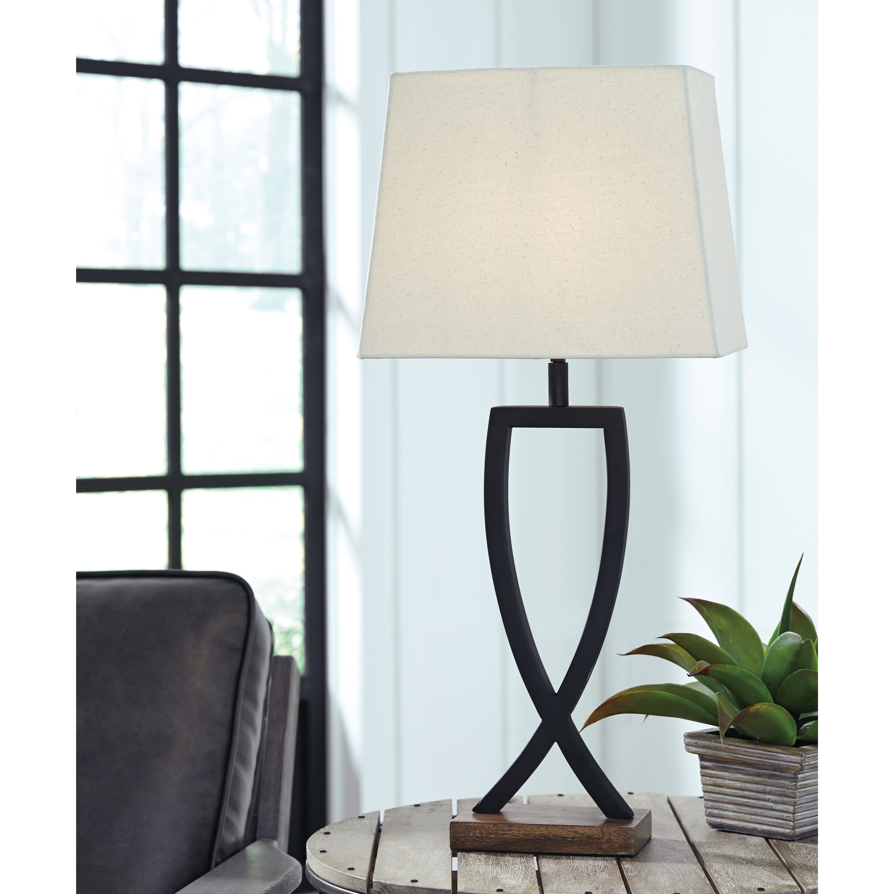 Lamps Contemporary Set of 2 Makara Metal Table Lamps